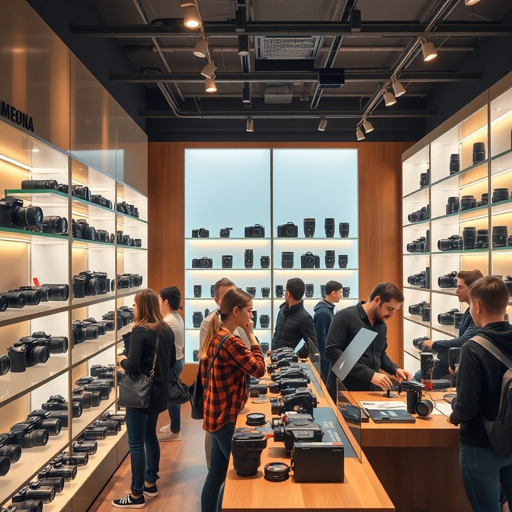 Camera Hub store interior