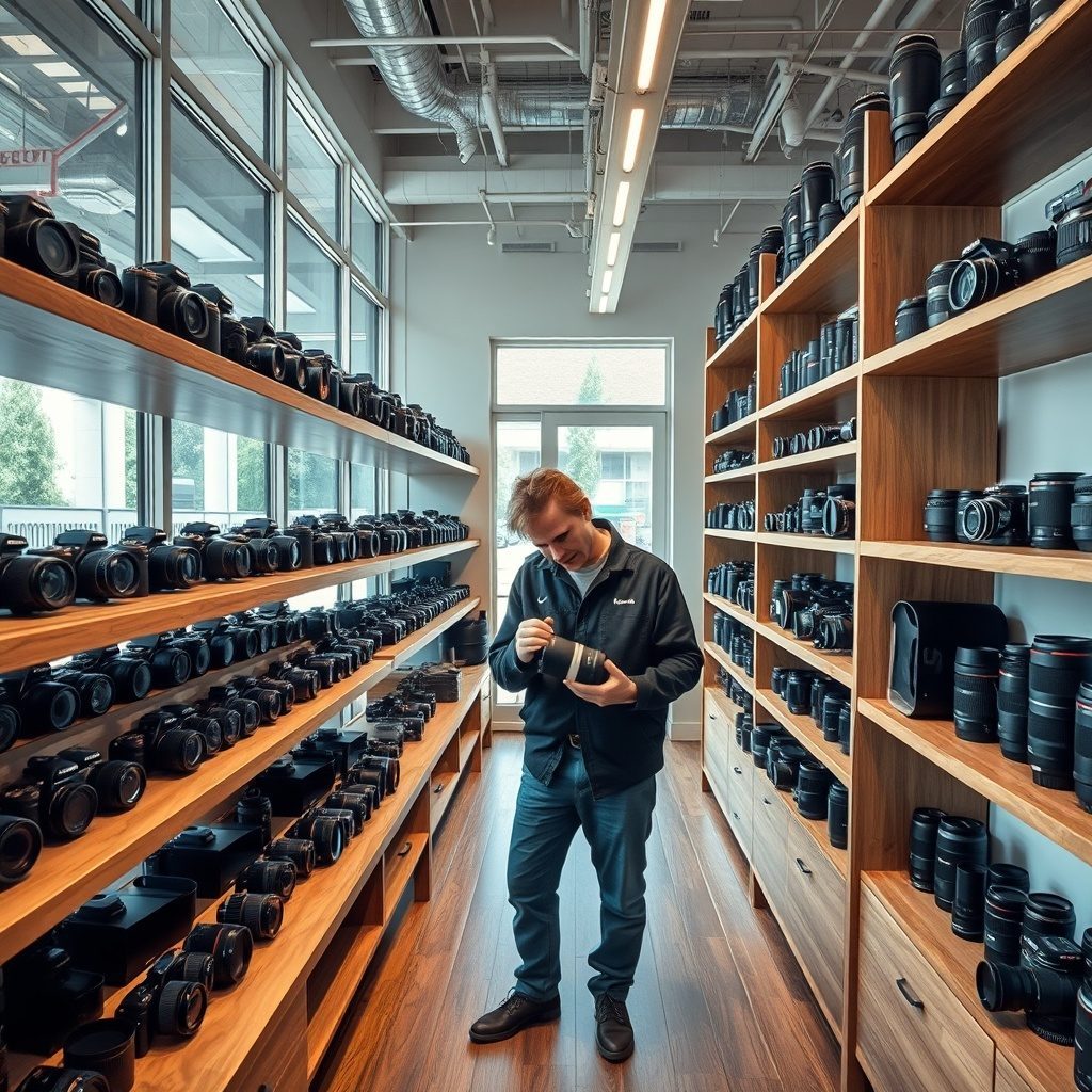 Wide selection of camera bodies at Camera Hub